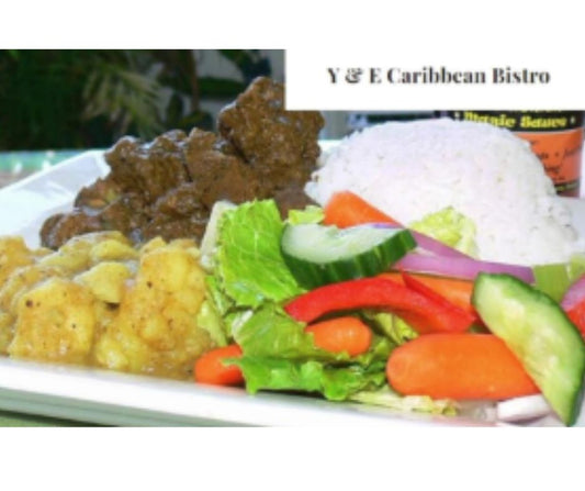 Curry Goat + Rice Combo